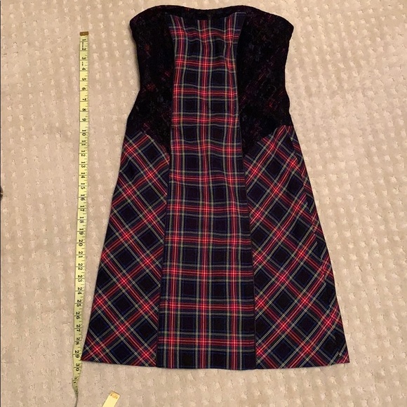 Tristan strapless plaid dress - Picture 5 of 6